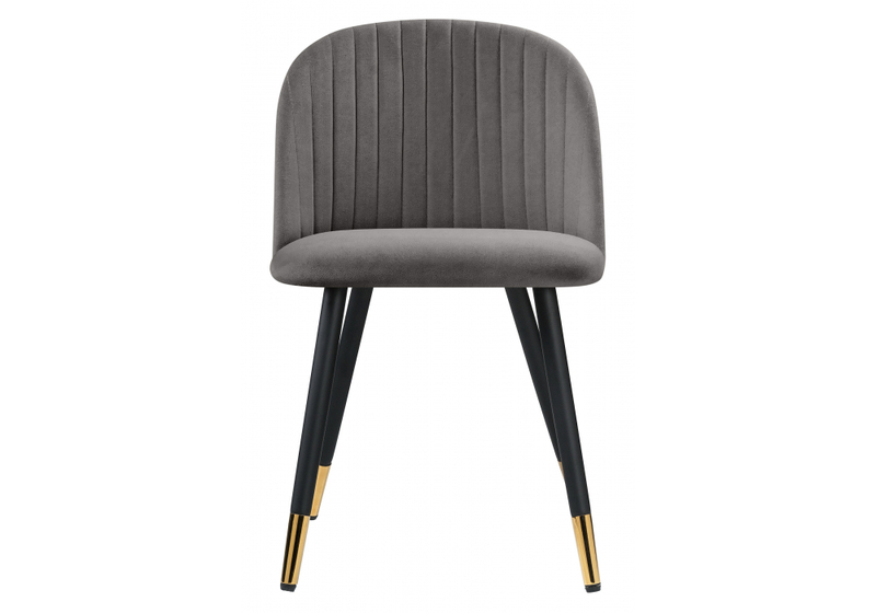 Стул на металлокаркасе, Gabi темно-серый / черный / золотой