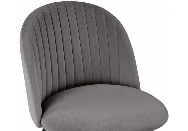 Стул на металлокаркасе, Gabi темно-серый / черный / золотой