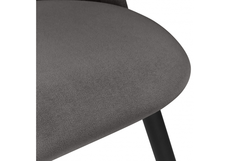 Стул на металлокаркасе, Gabi темно-серый / черный / золотой