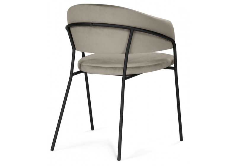 Стул на металлокаркасе, Лукас бежевый / черный каркас