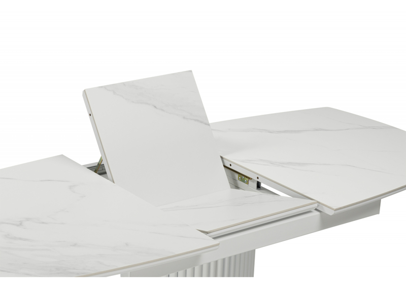 Керамический стол, Фестер 160(200)х90 snow white / белый