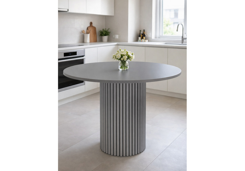 Стол деревянный, Барел 89 серый / серый