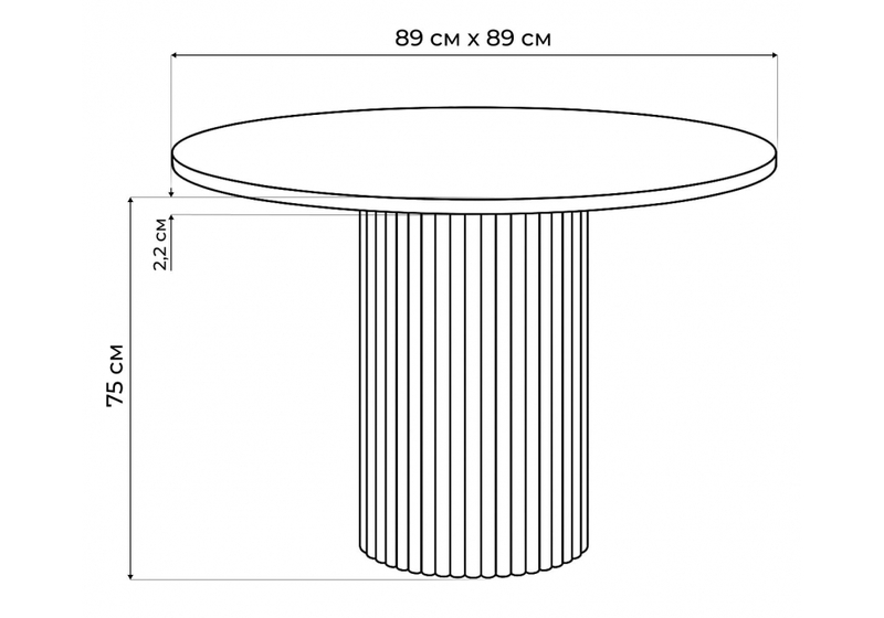 Стол деревянный, Барел 89 серый / серый