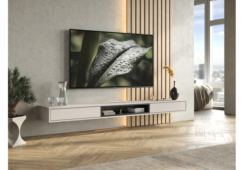 ТВ-тумба, Делора 2,0 м кашемир / черный