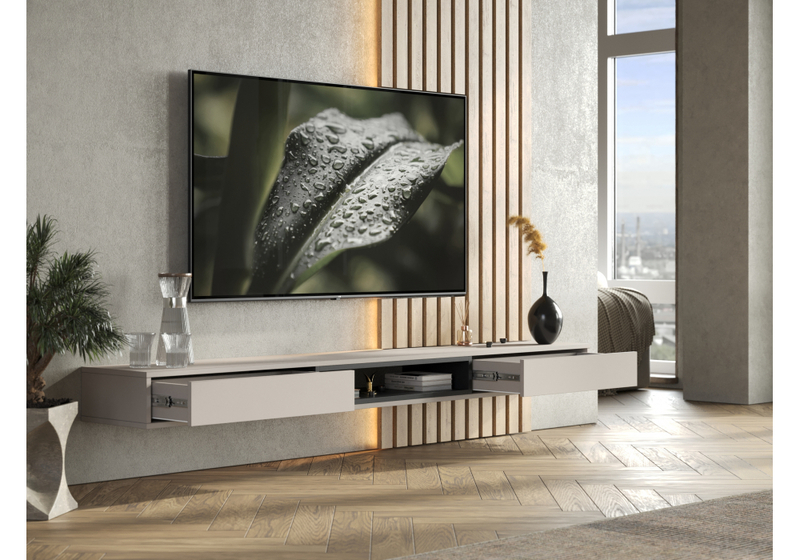 ТВ-тумба, Делора 2,0 м кашемир / черный