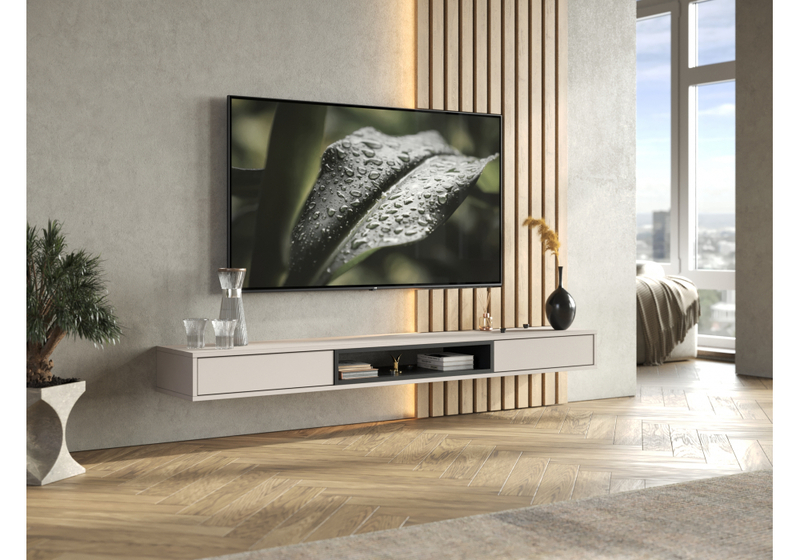 ТВ-тумба, Делора 1,8 м кашемир / черный