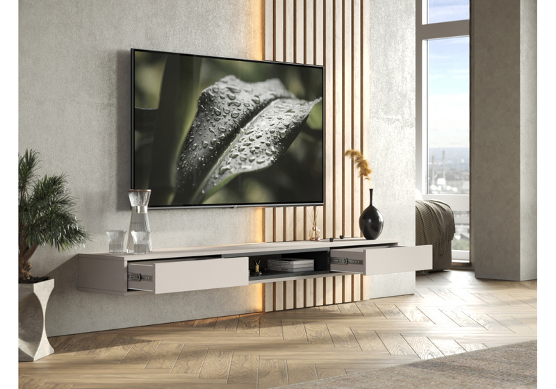 ТВ-тумба, Делора 1,8 м кашемир / черный