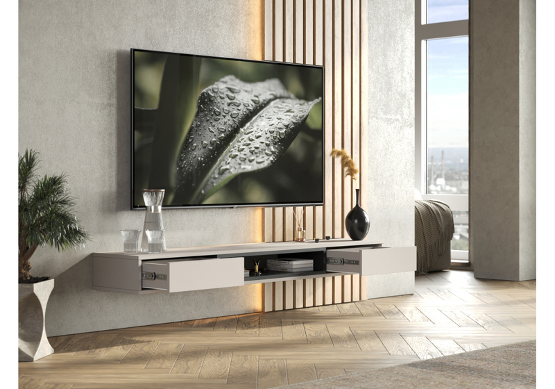 ТВ-тумба, Делора 1,6 м кашемир / черный