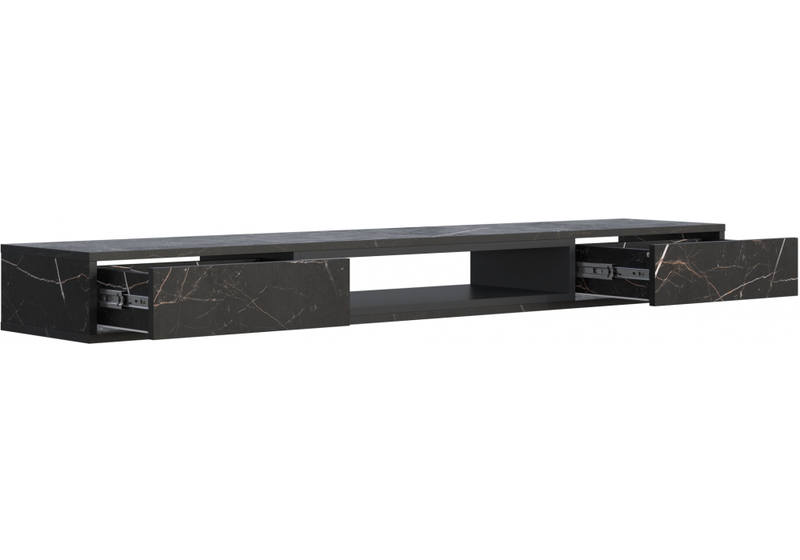 ТВ-тумба, Делора 1,6 м файерстоун / черный