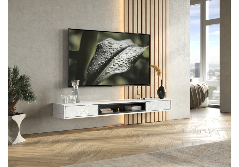 ТВ-тумба, Делора 1,6 м оникс / файерстоун