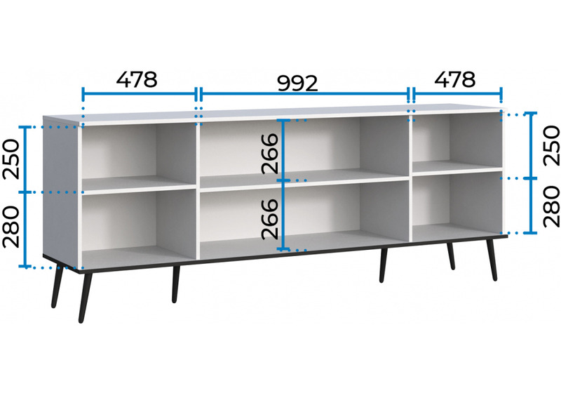 ТВ-тумба, Арден белый