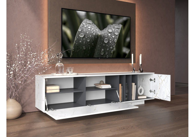 ТВ-тумба, Ильсана оникс / графит