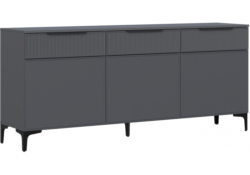 ТВ-тумба, Иадама 3-ств. графит / графит софт