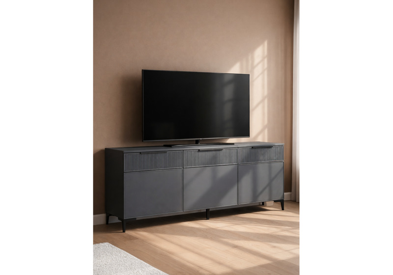 ТВ-тумба, Иадама 3-ств. графит / графит софт