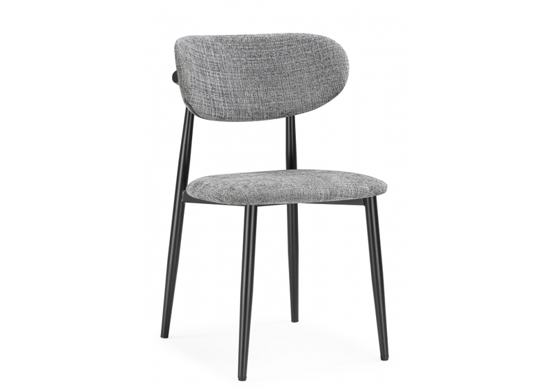Стул на металлокаркасе, Lisbon серый / черный