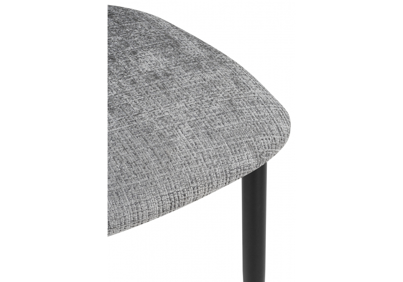 Стул на металлокаркасе, Lisbon серый / черный