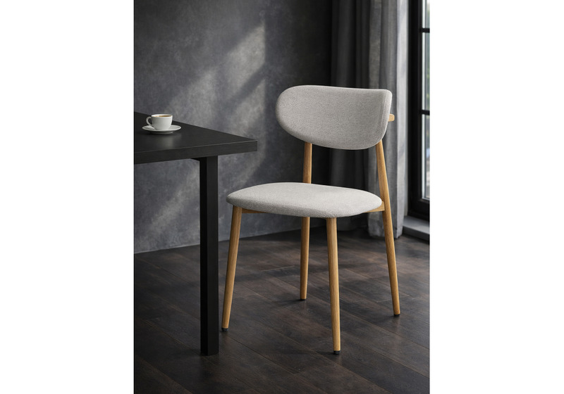 Стул на металлокаркасе, Lisbon бежевый / цвет дерева