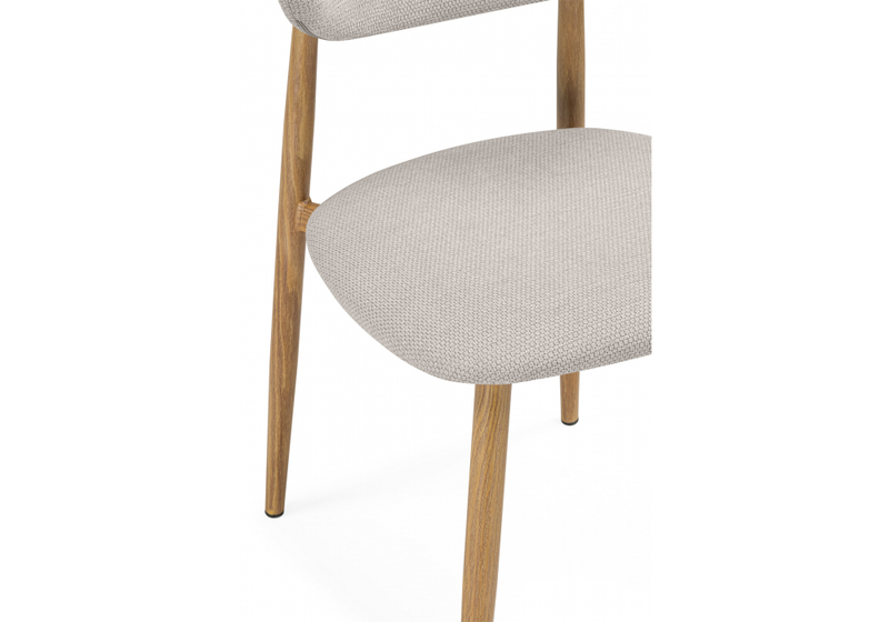 Стул на металлокаркасе, Lisbon бежевый / цвет дерева