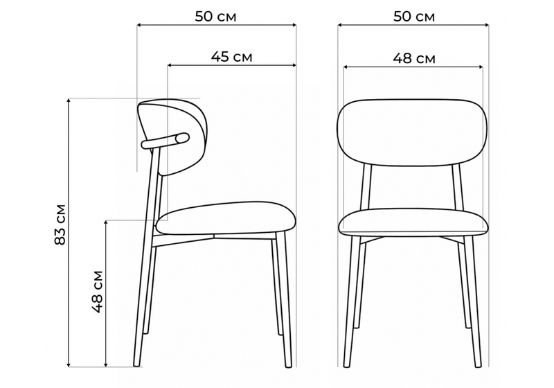 Стул на металлокаркасе, Lisbon бежевый / цвет дерева