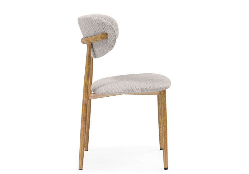 Стул на металлокаркасе, Lisbon бежевый / цвет дерева