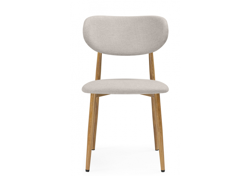 Стул на металлокаркасе, Lisbon бежевый / цвет дерева