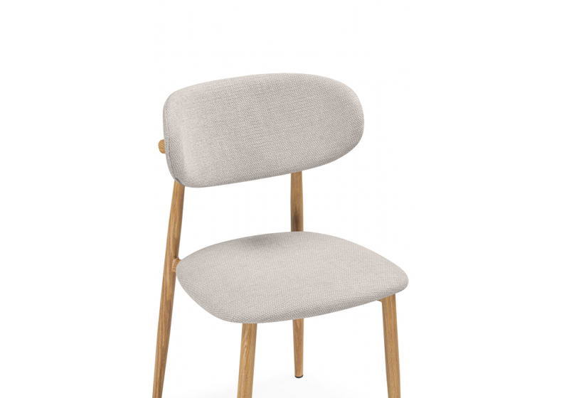 Стул на металлокаркасе, Lisbon бежевый / цвет дерева