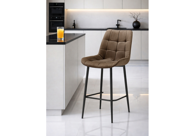 Барный стул, Челси коричневый (zd 233) / черный np