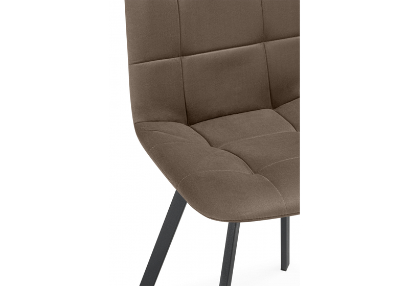 Стул на металлокаркасе, Чилли коричневый / черный