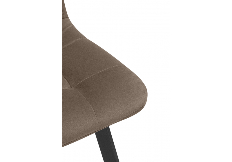 Стул на металлокаркасе, Чилли коричневый / черный