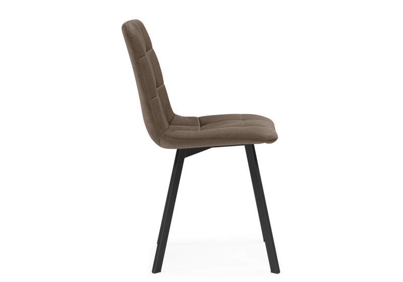 Стул на металлокаркасе, Чилли коричневый / черный