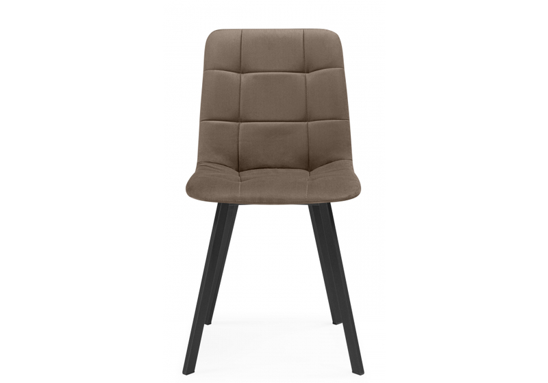 Стул на металлокаркасе, Чилли коричневый / черный