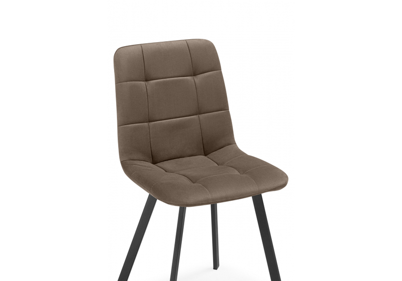 Стул на металлокаркасе, Чилли коричневый / черный