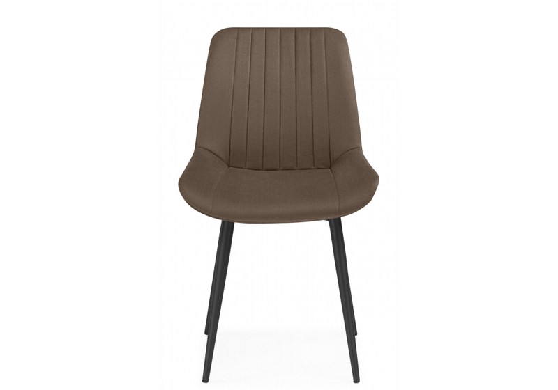 Стул на металлокаркасе, Седа коричневый (zd 233) / черный np