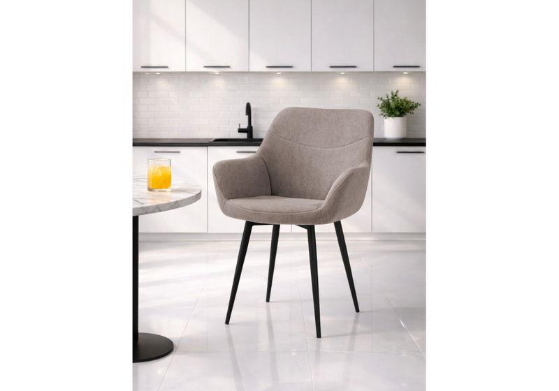 Стул на металлокаркасе, Флюид латте (zd (290) / черный