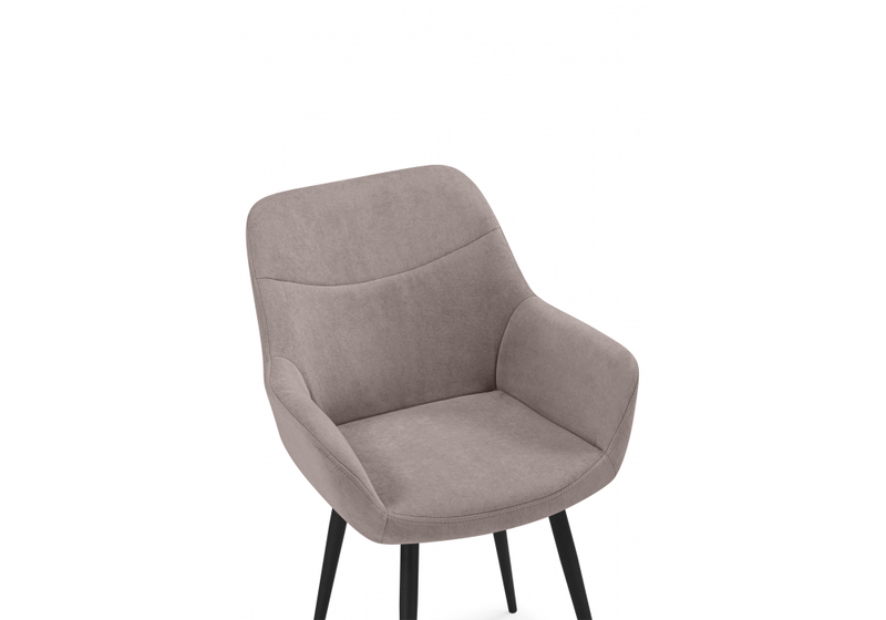 Стул на металлокаркасе, Флюид латте (zd (290) / черный