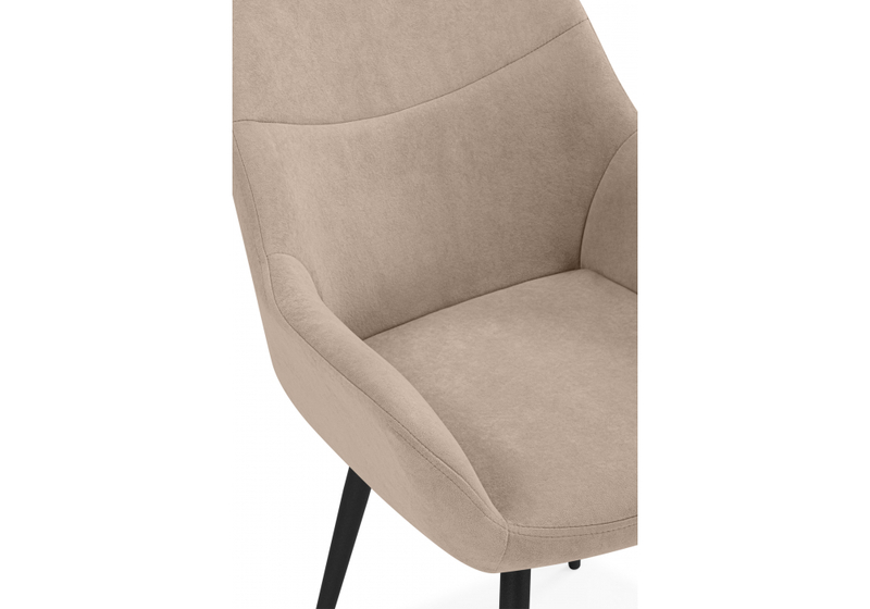 Стул на металлокаркасе, Флюид бежевый (zd 210) / черный