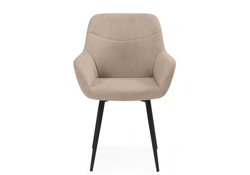 Стул на металлокаркасе, Флюид бежевый (zd 210) / черный