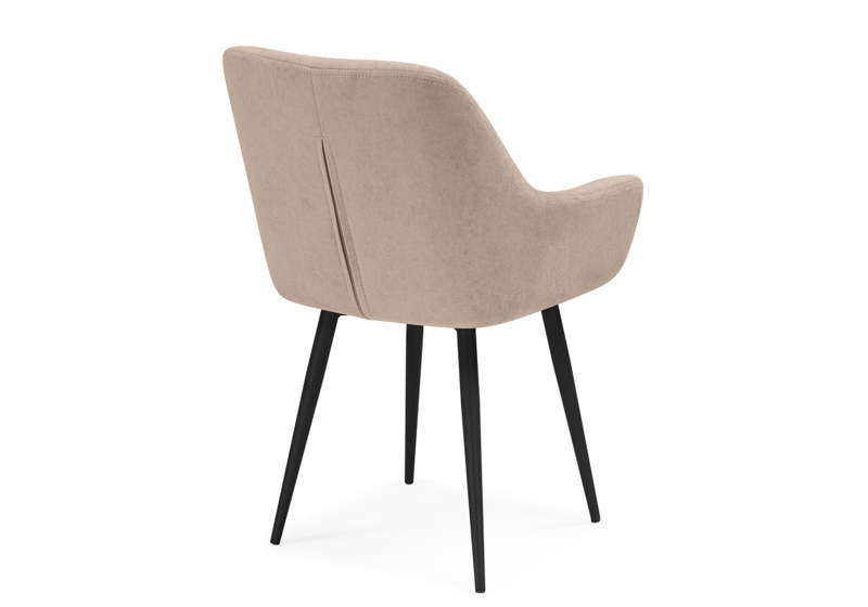 Стул на металлокаркасе, Флюид бежевый (zd 210) / черный