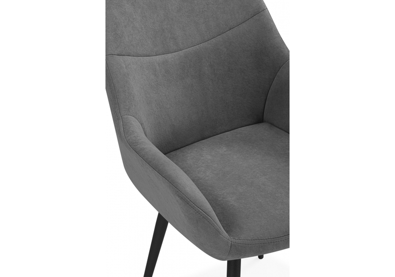 Стул на металлокаркасе, Флюид темно-серый (zd 995) / черный