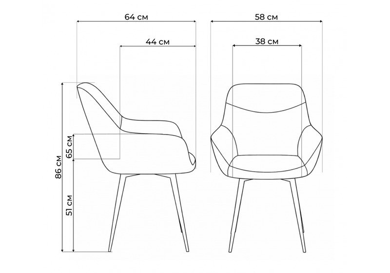 Стул на металлокаркасе, Флюид темно-серый (zd 995) / черный