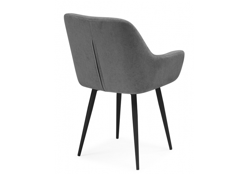 Стул на металлокаркасе, Флюид темно-серый (zd 995) / черный