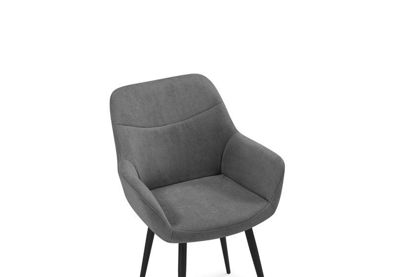 Стул на металлокаркасе, Флюид темно-серый (zd 995) / черный