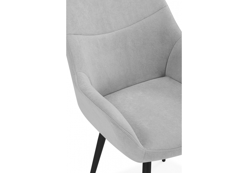 Стул на металлокаркасе, Флюид светло-серый (zd 960) / черный