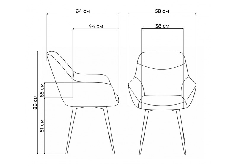 Стул на металлокаркасе, Флюид светло-серый (zd 960) / черный