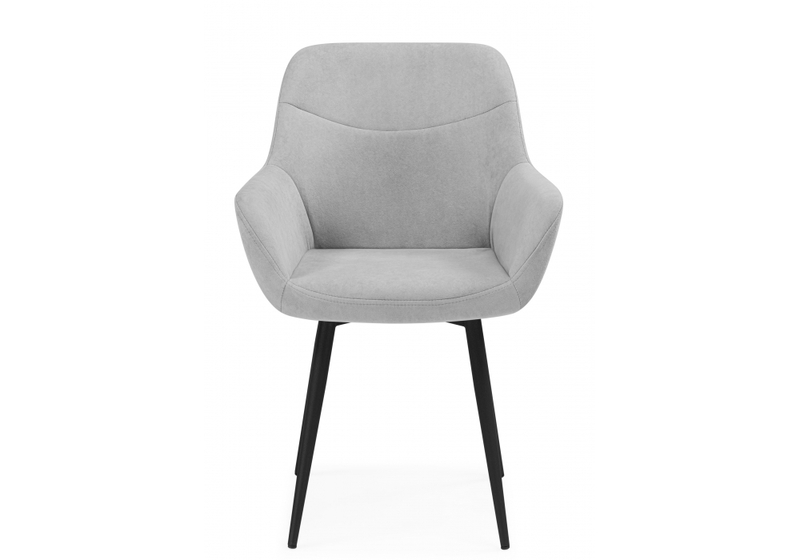 Стул на металлокаркасе, Флюид светло-серый (zd 960) / черный