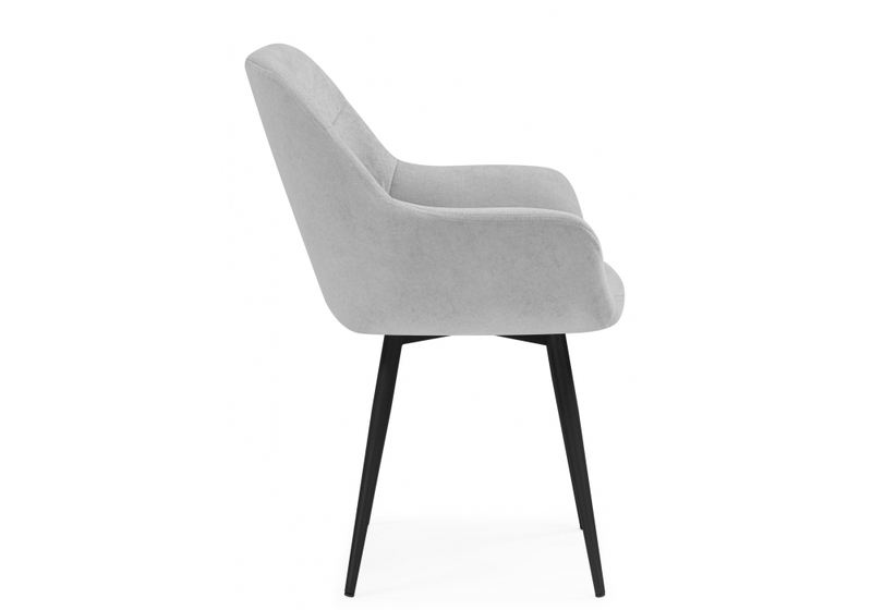 Стул на металлокаркасе, Флюид светло-серый (zd 960) / черный