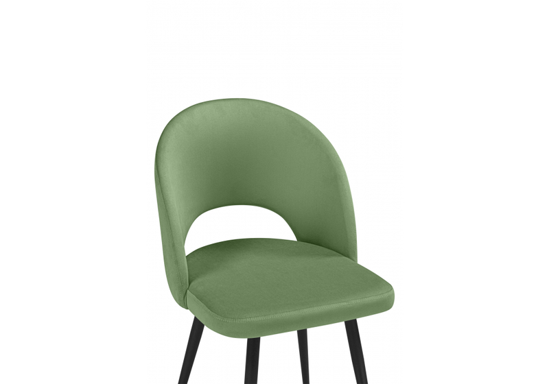 Стул на металлокаркасе, Курбис фисташковый (zd 651) / черный