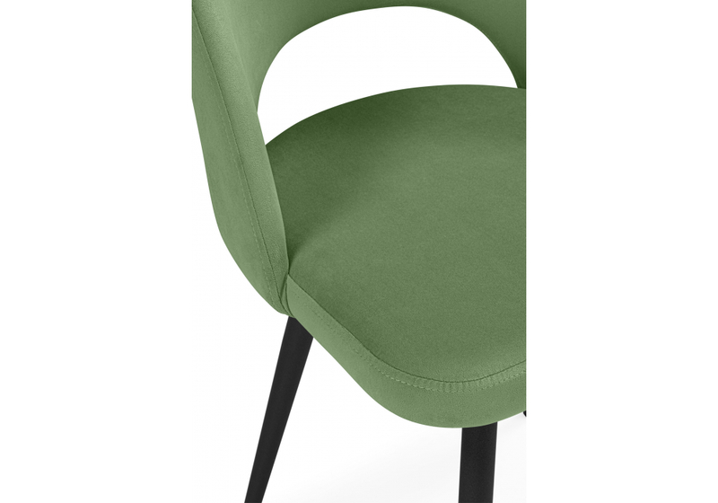 Стул на металлокаркасе, Курбис фисташковый (zd 651) / черный