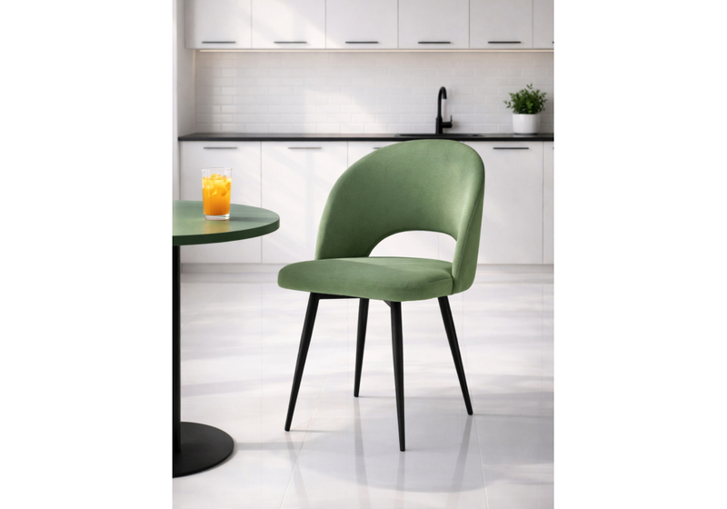 Стул на металлокаркасе, Курбис латте (zd 290) / черный