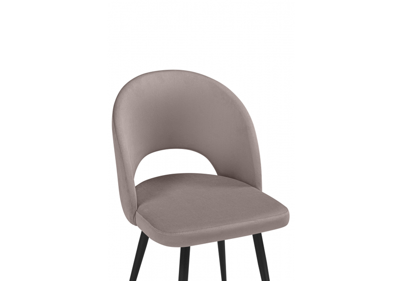 Стул на металлокаркасе, Курбис латте (zd 290) / черный